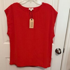 Ott Red Blouse Size Large